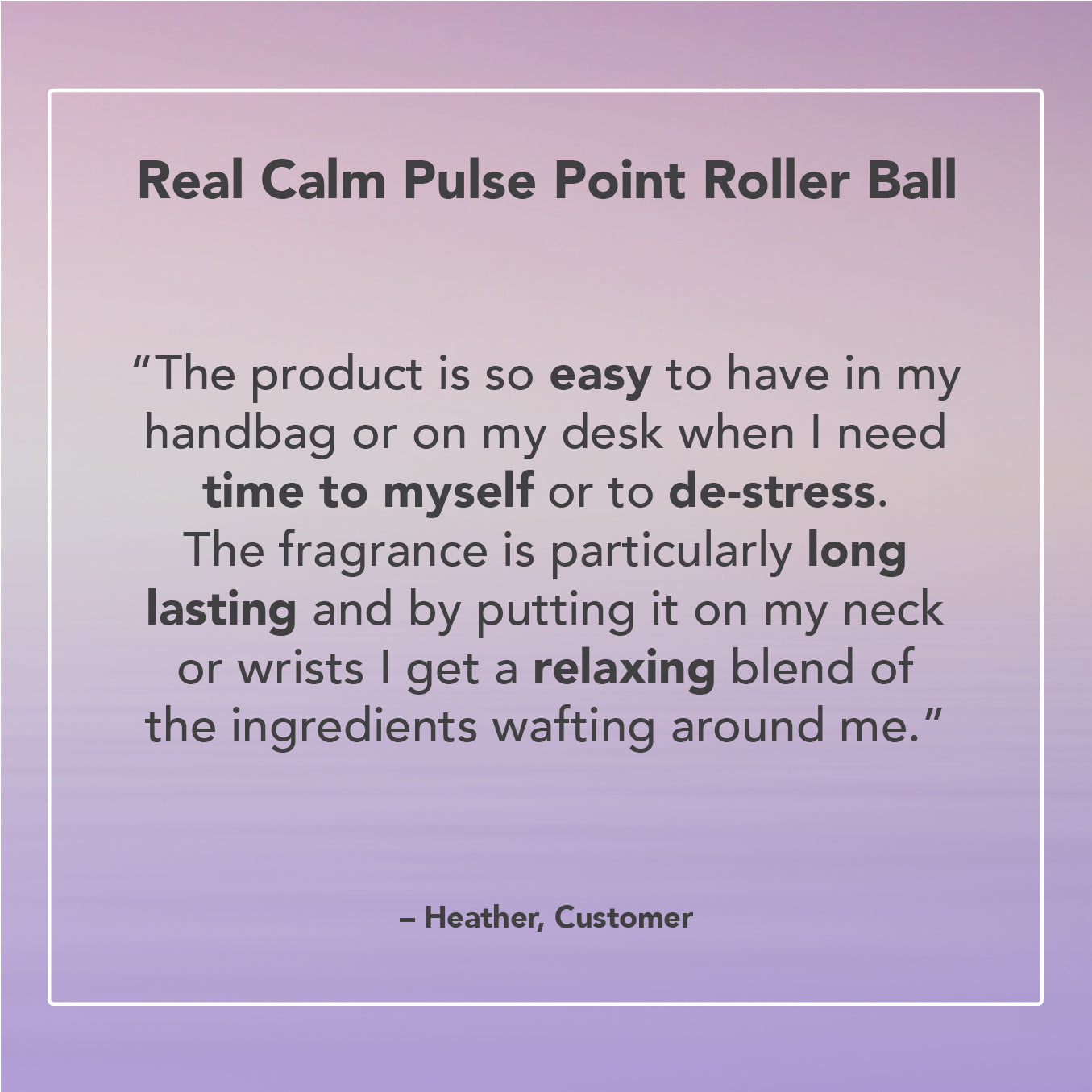 Real Calm Pulse Point Roller Ball