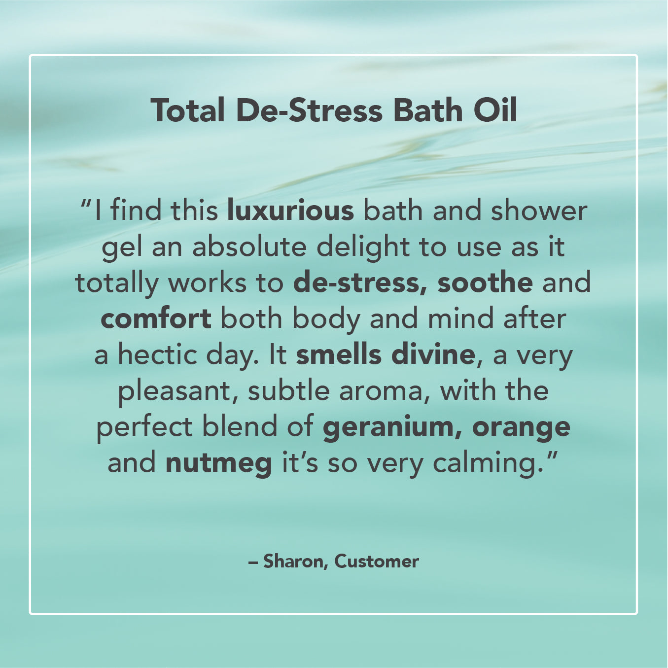 Total De-Stress Bath Oil