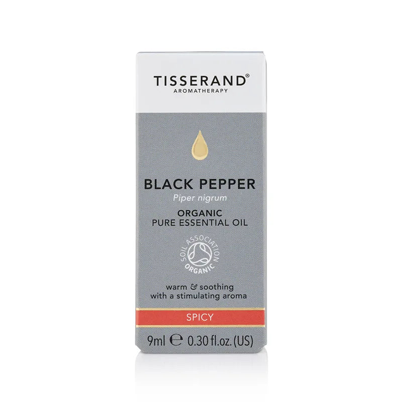 Black Pepper Essential Oil Carton Front 9ml