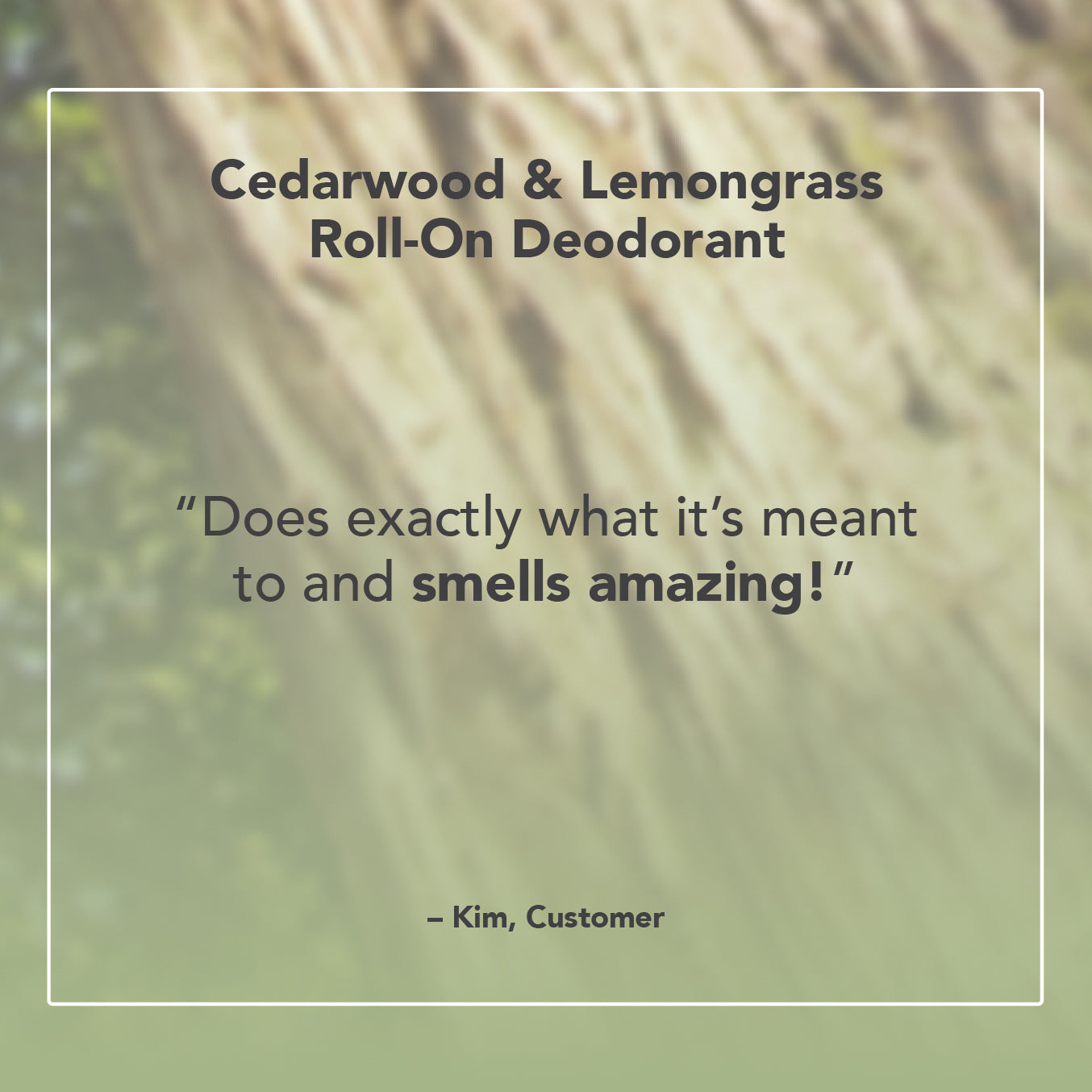 Cedarwood & Lemongrass Roll-On Deodorant