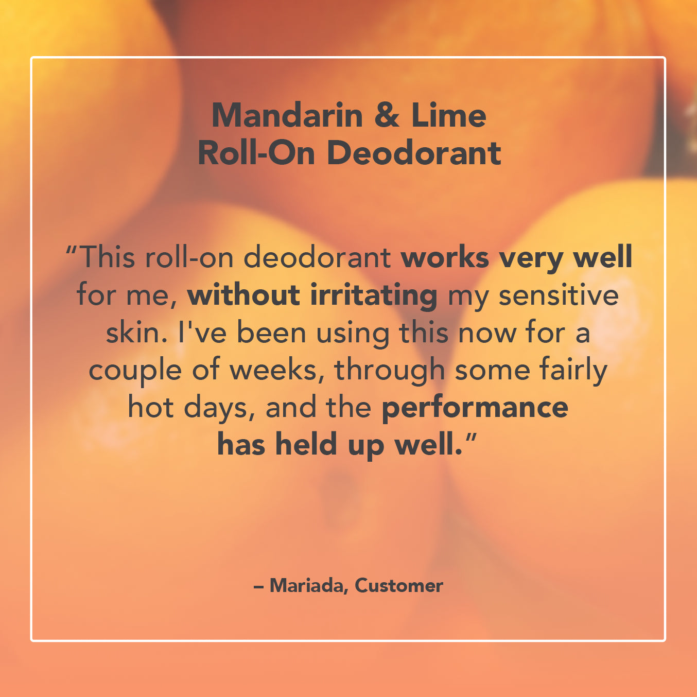 Mandarin & Lime Roll-On Deodorant