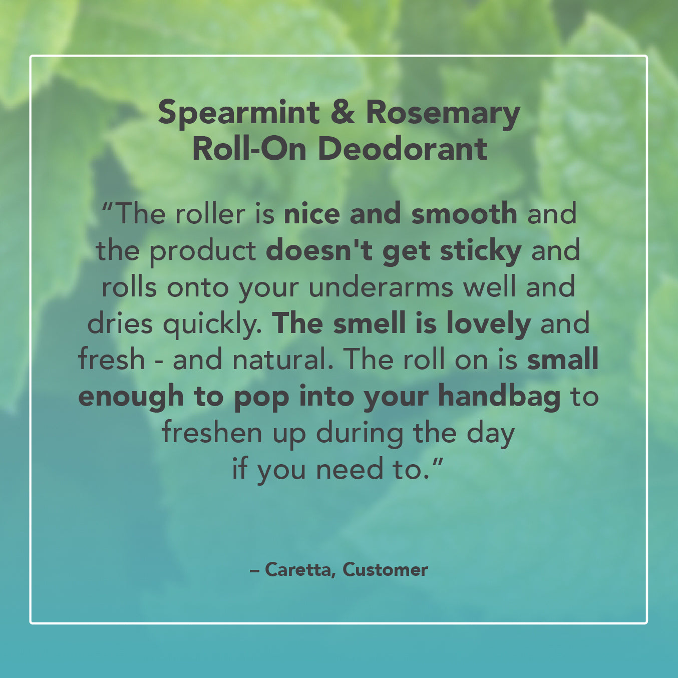 Spearmint & Rosemary Roll-On Deodorant