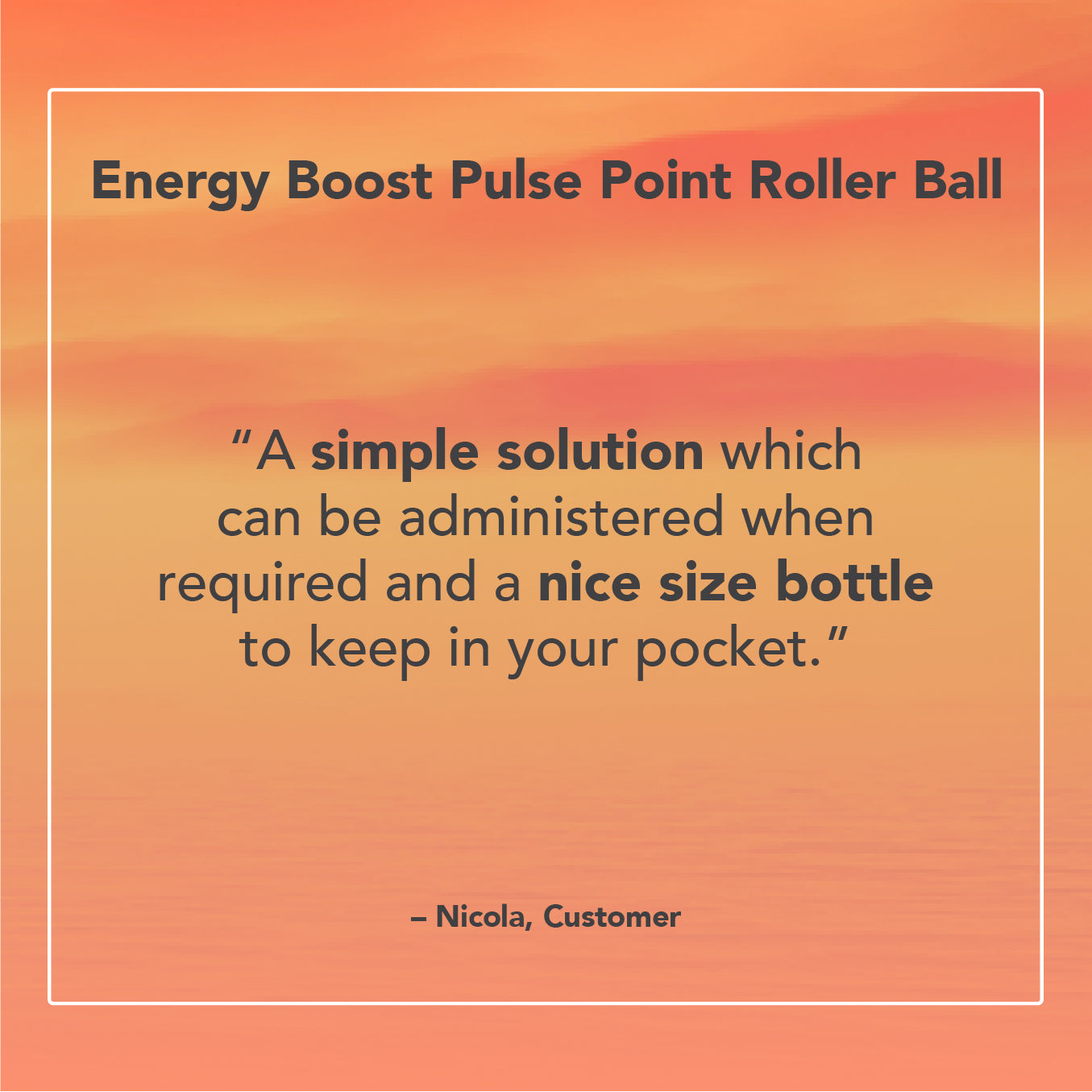 Energy Boost Pulse Point Roller Ball
