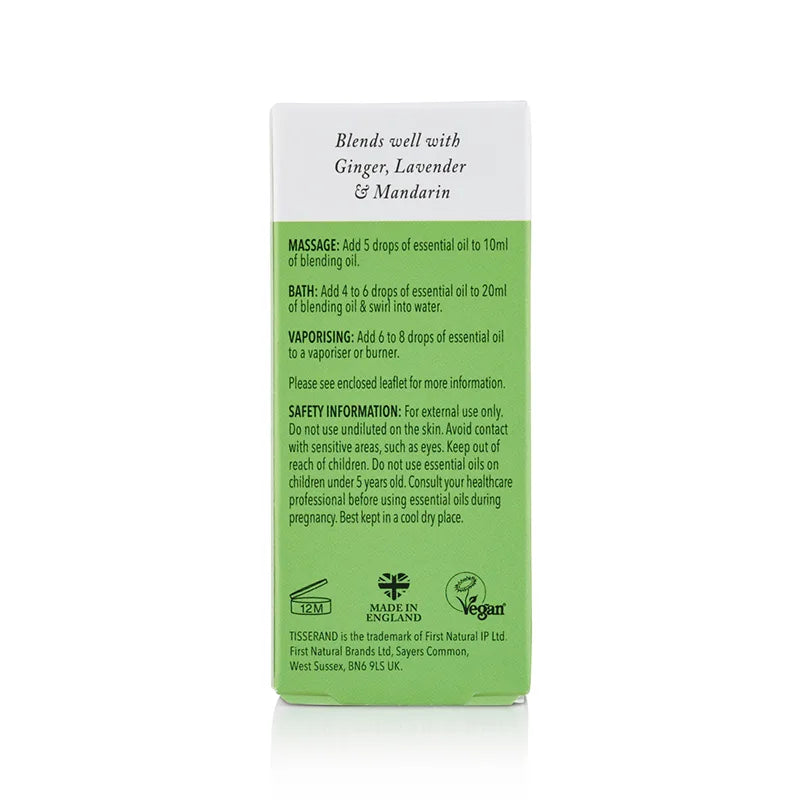 Lime Essential Oil Carton Back 9ml