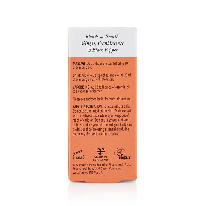 Mandarin Essential Oil Carton Back 9ml