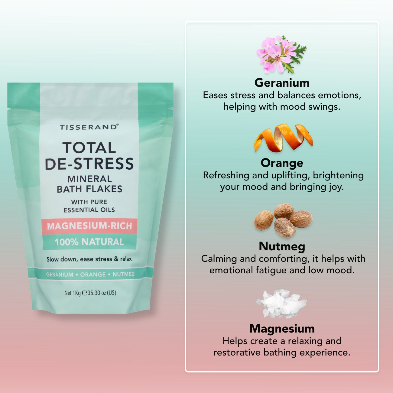 Total De-Stress Mineral Bath Flakes
