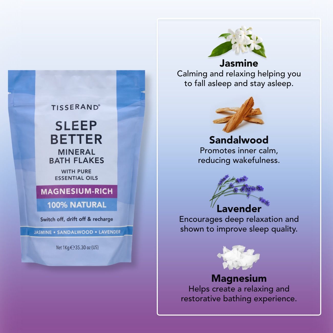 Sleep Better Mineral Bath Flakes