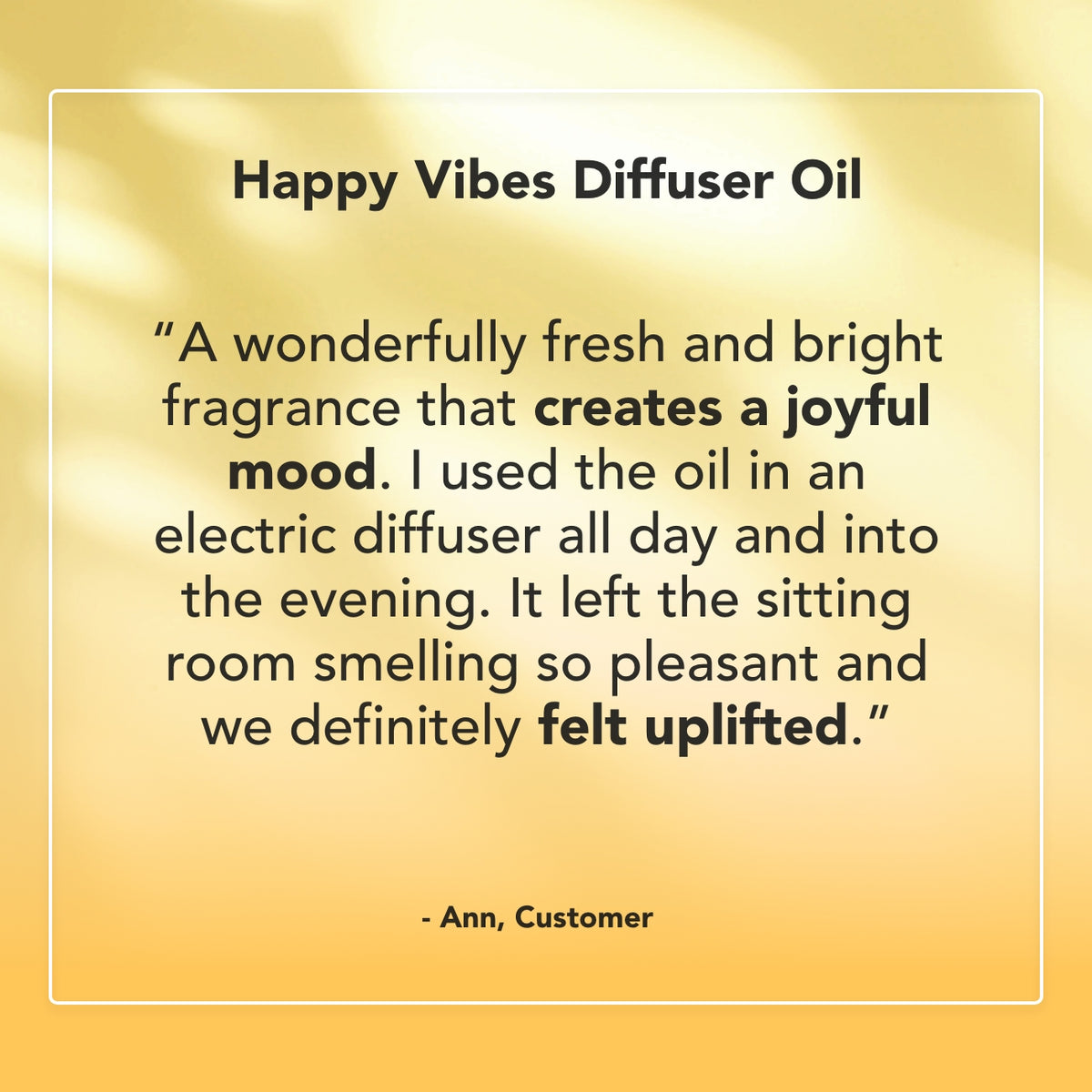 Happy Vibes Diffuser Oil