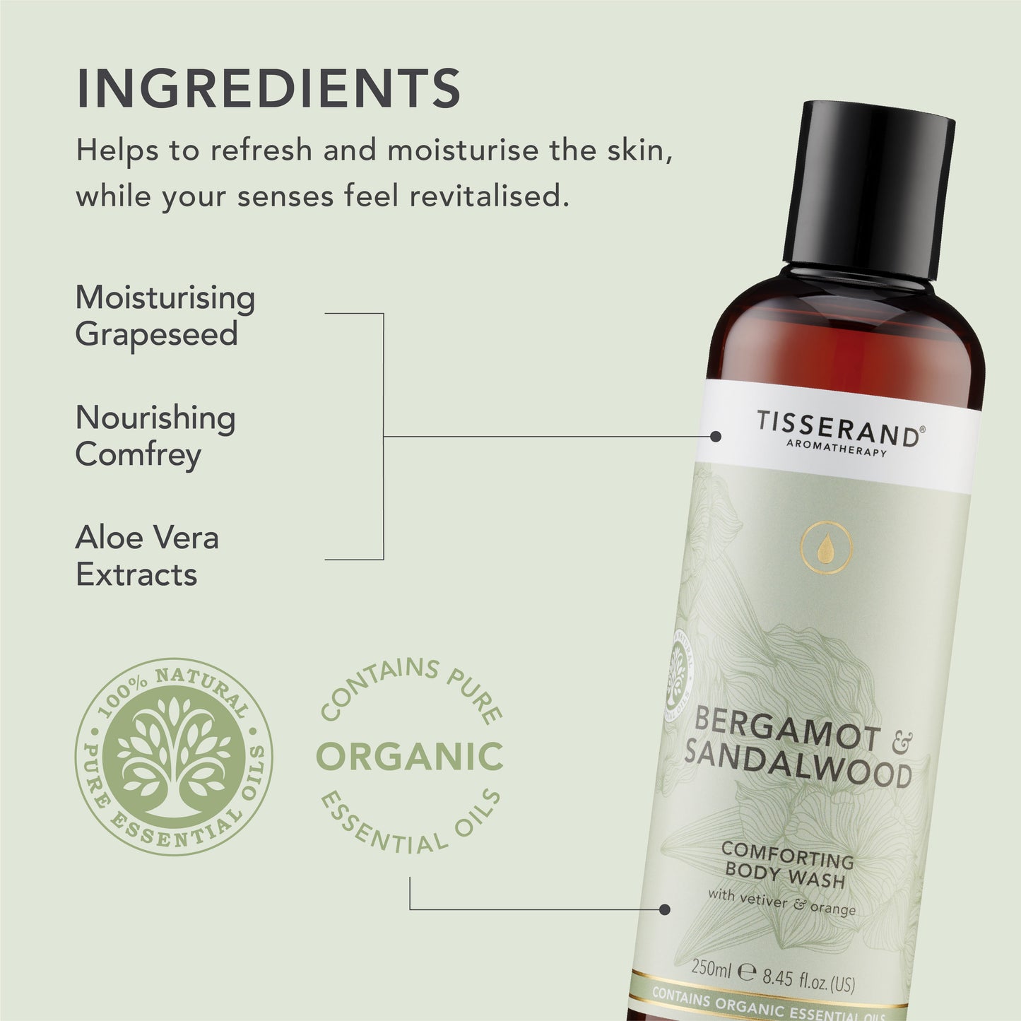 Bergamot & Sandalwood Comforting Body Wash